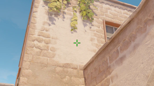 Where to aim before releasing the throw