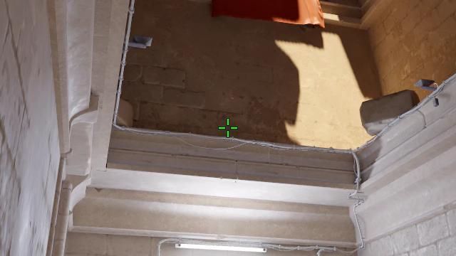 Where to aim before releasing the throw