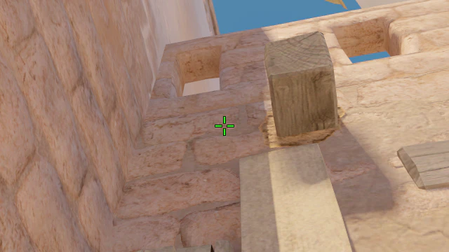 Where to aim before releasing the throw