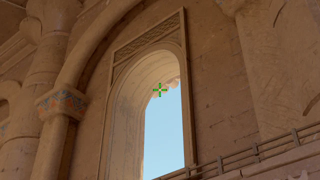 Where to aim before releasing the throw