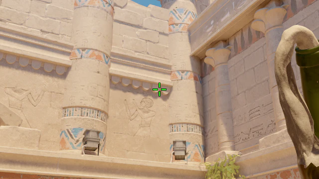 Where to aim before releasing the throw