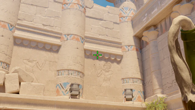 Where to aim before releasing the throw