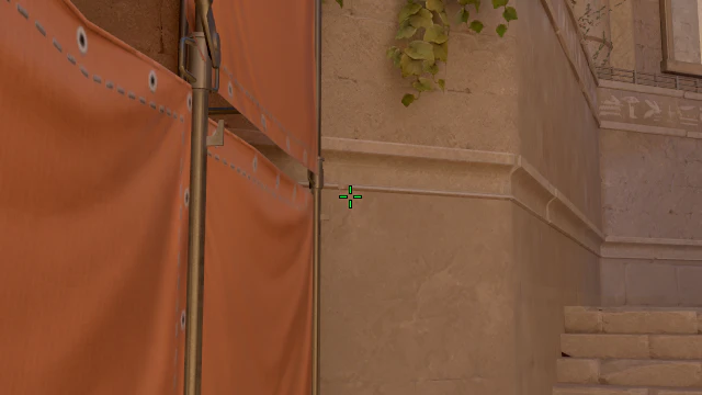 Where to aim before releasing the throw