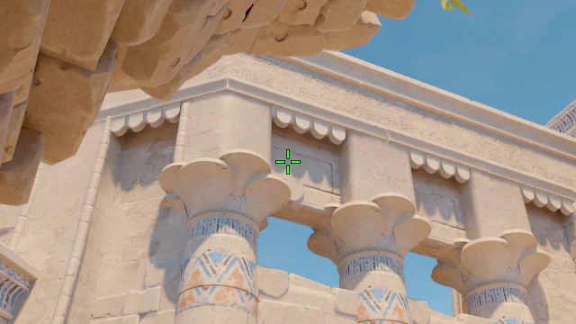 Where to aim before releasing the throw