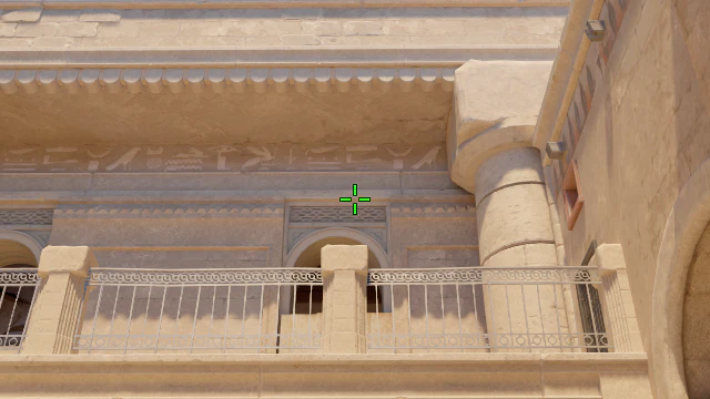Where to aim before releasing the throw