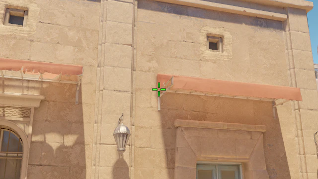 Where to aim before releasing the throw