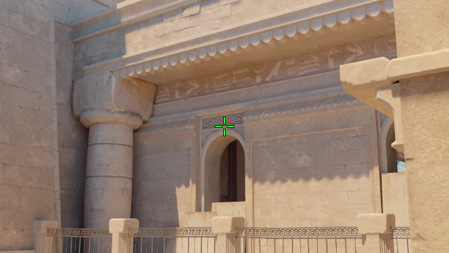 Where to aim before releasing the throw