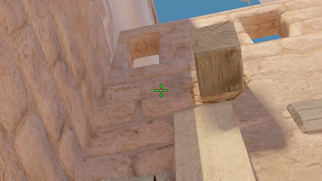 Where to aim before releasing the throw