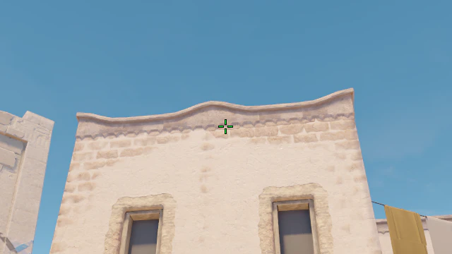 Where to aim before releasing the throw