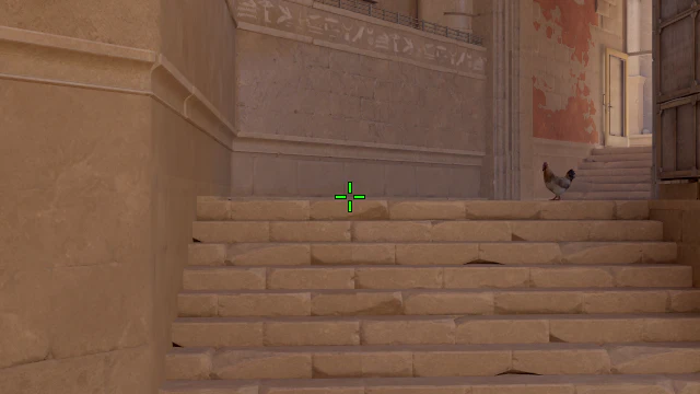 Where to aim before releasing the throw