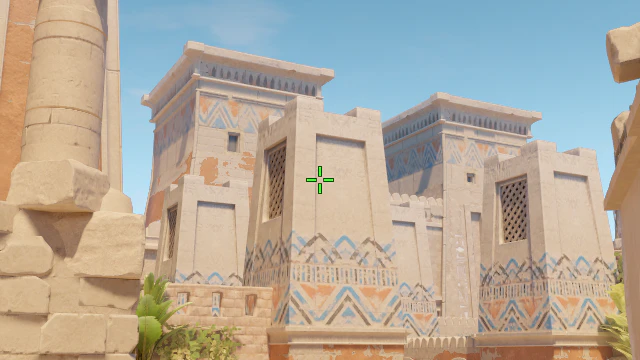 Where to aim before releasing the throw