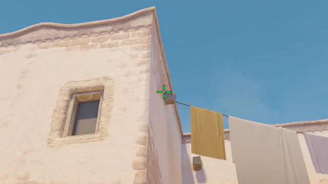 Where to aim before releasing the throw