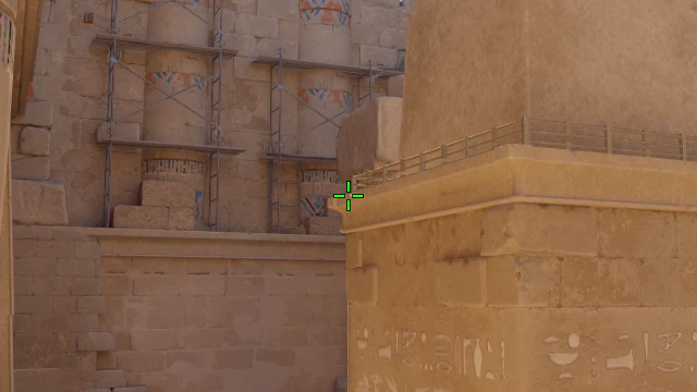 Where to aim before releasing the throw
