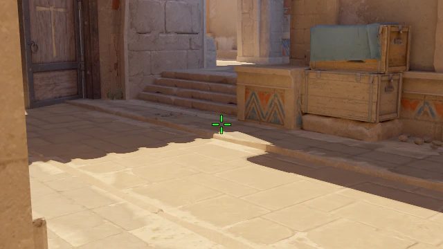 Where to aim before releasing the throw