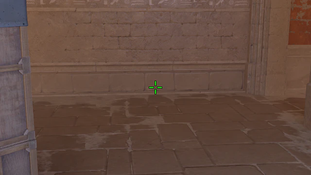 Where to aim before releasing the throw