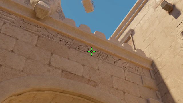 Where to aim before releasing the throw