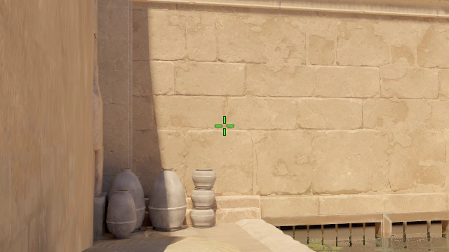 Where to aim before releasing the throw