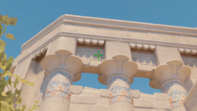 Where to aim before releasing the throw