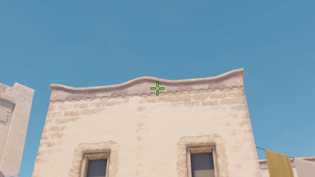 Where to aim before releasing the throw