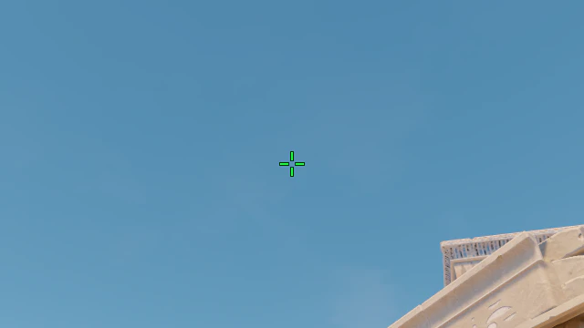 Where to aim before releasing the throw
