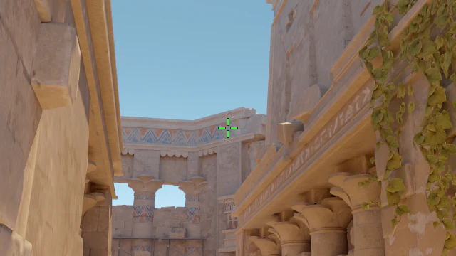 Where to aim before releasing the throw