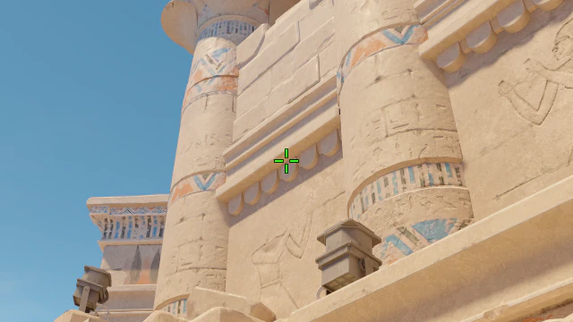Where to aim before releasing the throw
