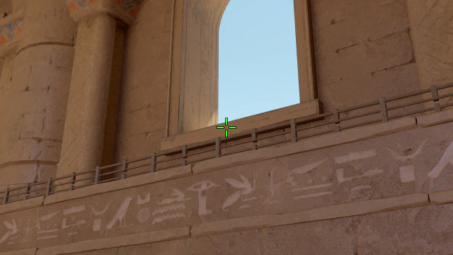 Where to aim before releasing the throw