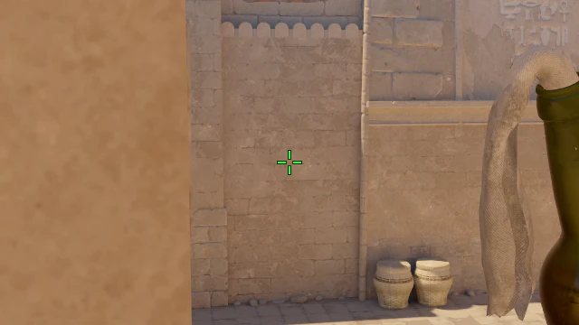 Where to aim before releasing the throw