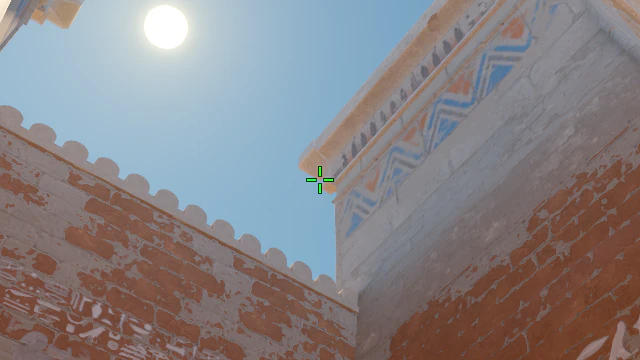 Where to aim before releasing the throw