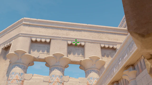 Where to aim before releasing the throw