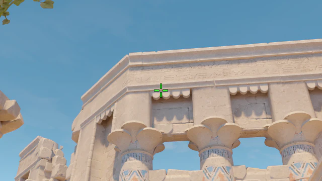 Where to aim before releasing the throw