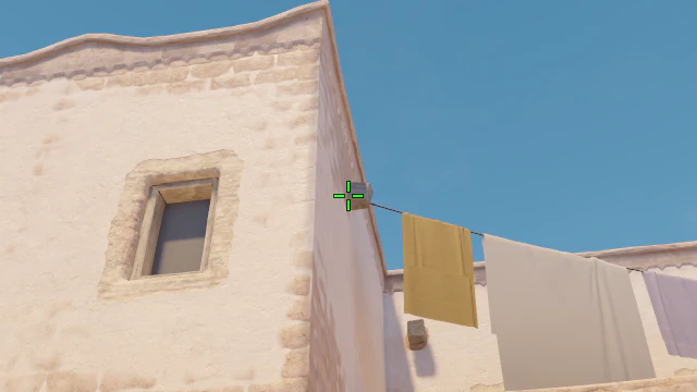 Where to aim before releasing the throw