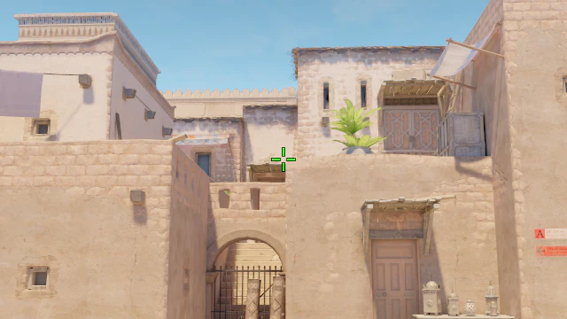 Where to aim before releasing the throw