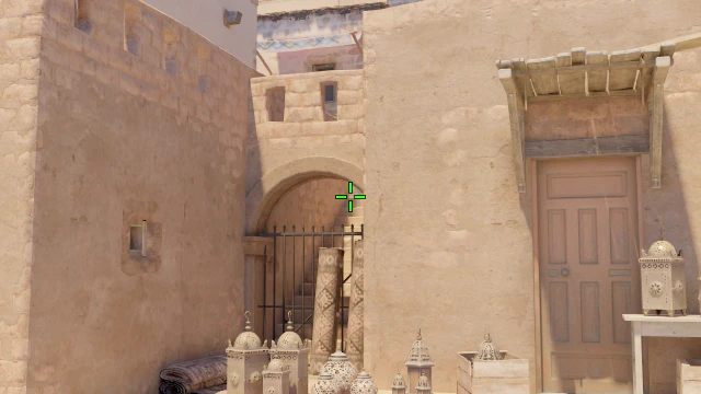 Where to aim before releasing the throw