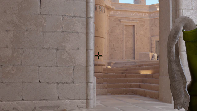Where to aim before releasing the throw