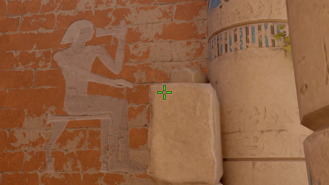 Where to aim before releasing the throw