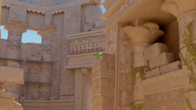 Where to aim before releasing the throw