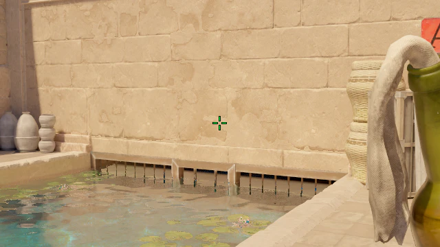 Where to aim before releasing the throw