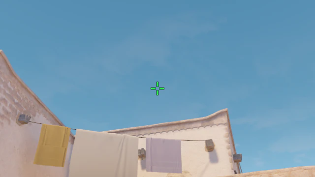 Where to aim before releasing the throw