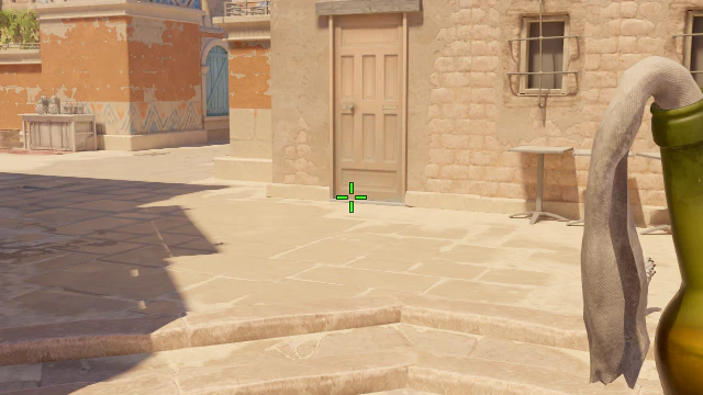 Where to aim before releasing the throw