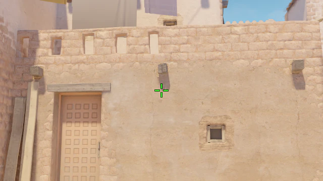 Where to aim before releasing the throw