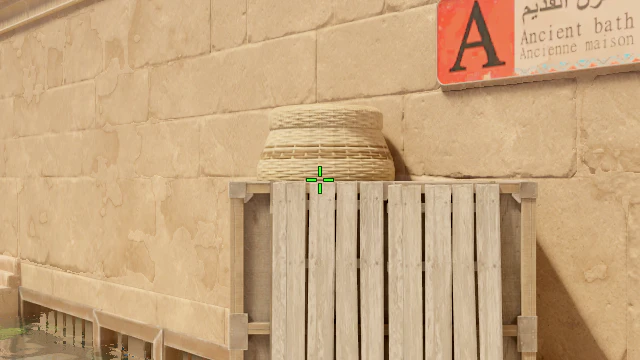 Where to aim before releasing the throw