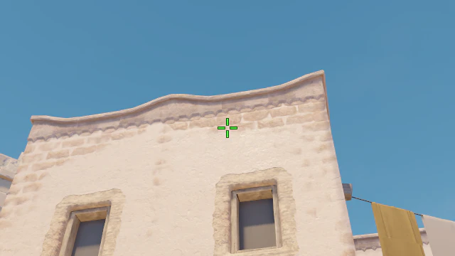 Where to aim before releasing the throw