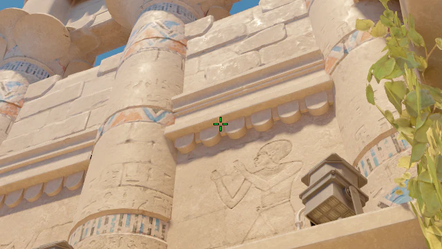Where to aim before releasing the throw