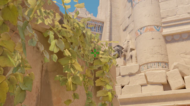 Where to aim before releasing the throw
