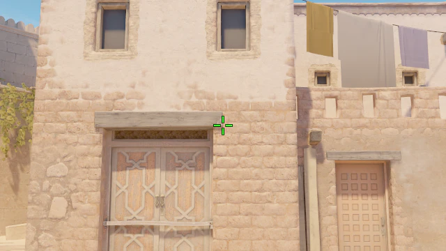 Where to aim before releasing the throw