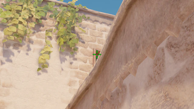 Where to aim before releasing the throw