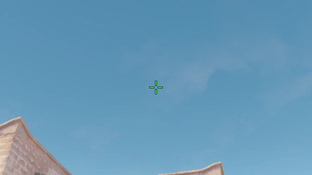 Where to aim before releasing the throw