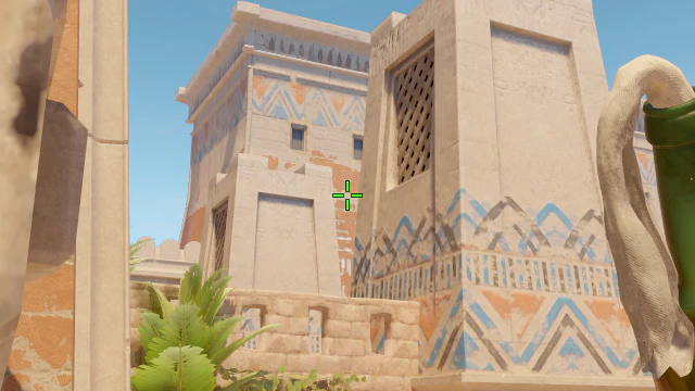 Where to aim before releasing the throw