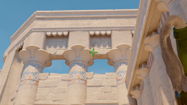 Where to aim before releasing the throw